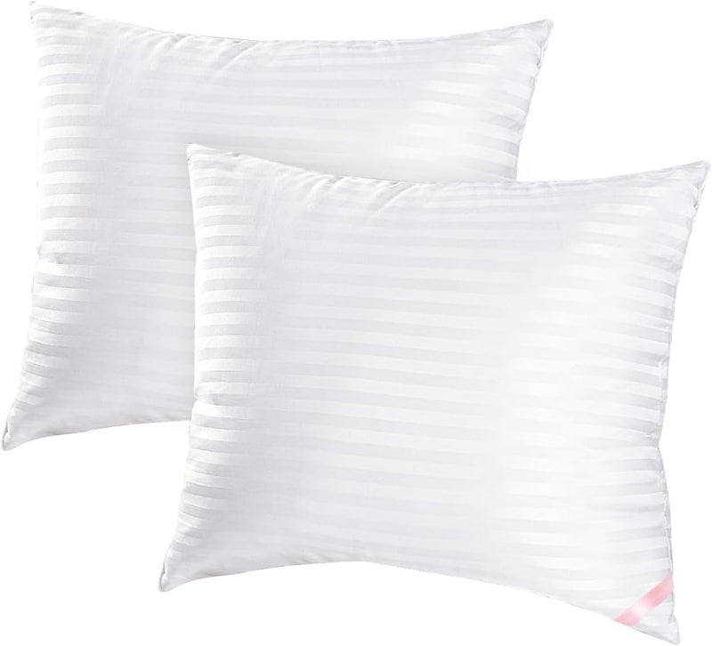 EIUE Throw Pillow Inserts, Machine Washable Pillows,Premium Polyester Fiber Fill for Sofa Bed & Decorative Cushions (White, 18x18inch) - Image 1